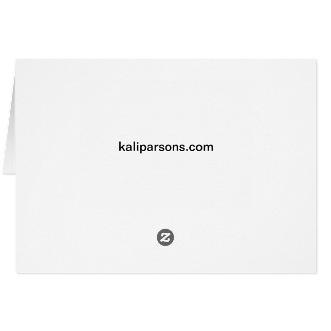 Kortkort mig hälsningskort (Baksidan Horizontal)