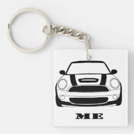 KORTKORT mig nyckelring - sid2 kvadrerar