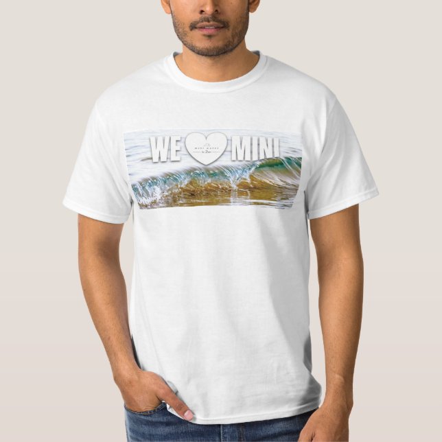 Kortkortet vinkar kärlekshirt.en tee shirt (Framsida)