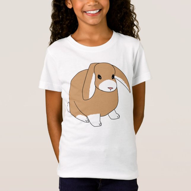KortkortLop-kanin T Shirt (Framsida)