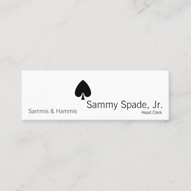 Kortkostymspadar Mini Visitkort (Framsida)