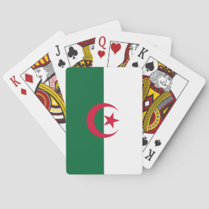 Kortlek med Algeriets flagga