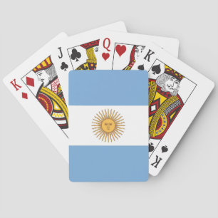 Kortlek med Argentinas flagga