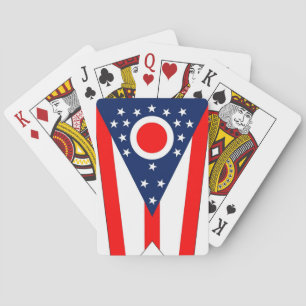 Kortlek med flagga från Ohio, USA