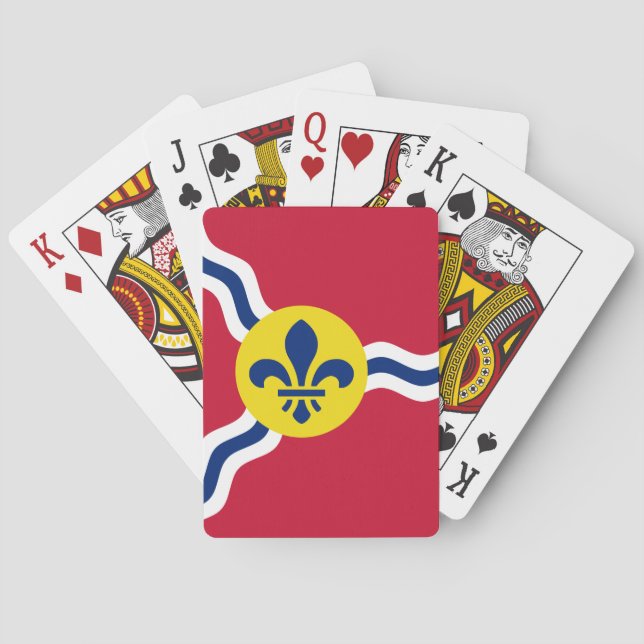 Kortlek med flagga från St. Louis, USA (Baksidan)