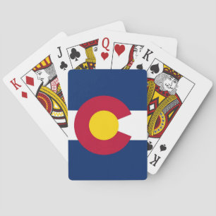 Kortlek med flaggan för Colorado, USA