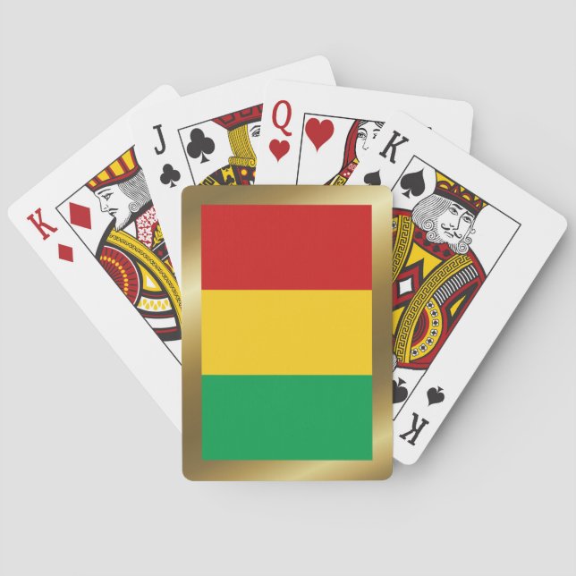 Kortlek med flaggan från Guinea-Conakry (Baksidan)