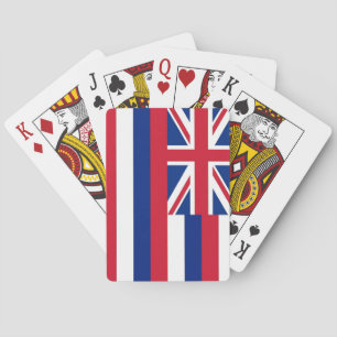 Kortlek med Hawaiis flagga