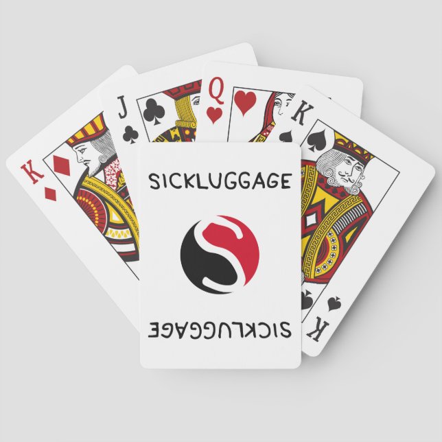 Kortlek - SICKLUGAGE-logotyp (Baksidan)