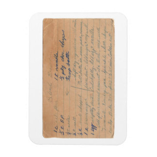 Kortmagnet Blonde Brownies vintage Recept Magnet