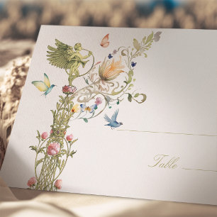 Kortmall för Celestial Garden Wedding Namn Kort