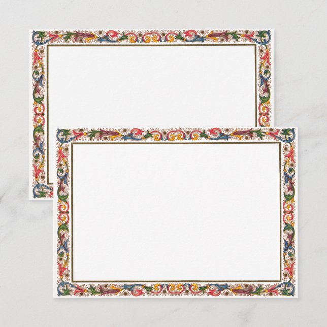 Kortmall för det italienska Gräns-höljet Tilläggskort (Fram/baksida)