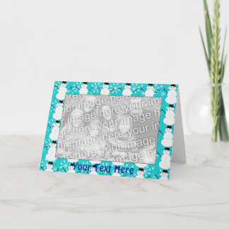 Kortmall - snögubbegräns helgkort