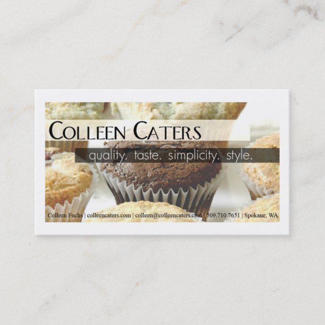 kortmuffin visitkort (Framsida)