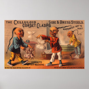Kortoriska kardborreband av celluloidkorset poster