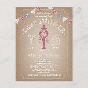 Kortpapper Inspirerad Low Country Boil Baby Shower Inbjudningar