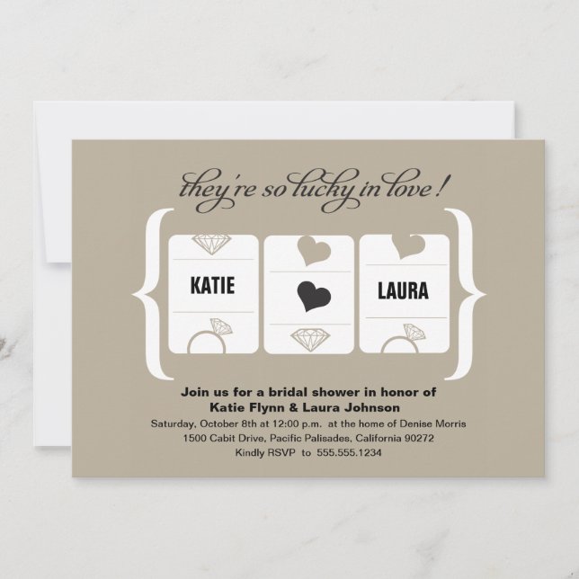 Kortplats Maskin Möhippa Inbjudningar (Framsida)