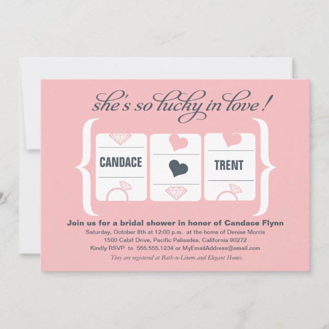 Kortplats Maskin Möhippa Inbjudningar (Framsida)