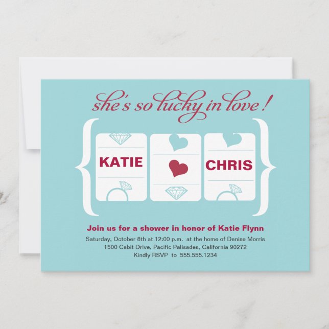 Kortplats Maskin Möhippa Inbjudningar (Framsida)