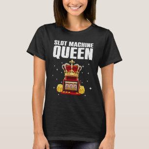 Kortplats Maskin Player Art for Women Casino Lov T Shirt