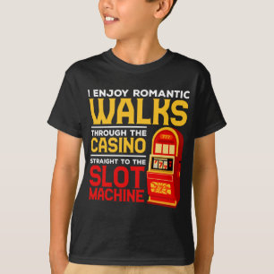 Kortplats Maskin Player Funny kasinon Gamling Humo T Shirt