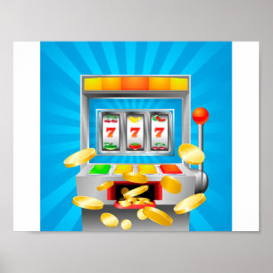 Kortplats Maskin Poster