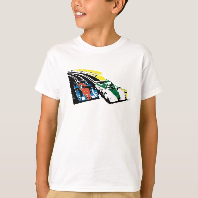 Kortplatsbilar T Shirt (Framsida)