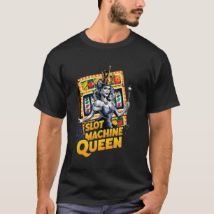 Kortplatsen Maskin Queen Casino Player Spelningspa T Shirt