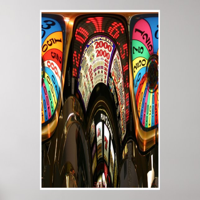 Kortplatsen Maskin, Reno, Nevada Poster (Framsidan)