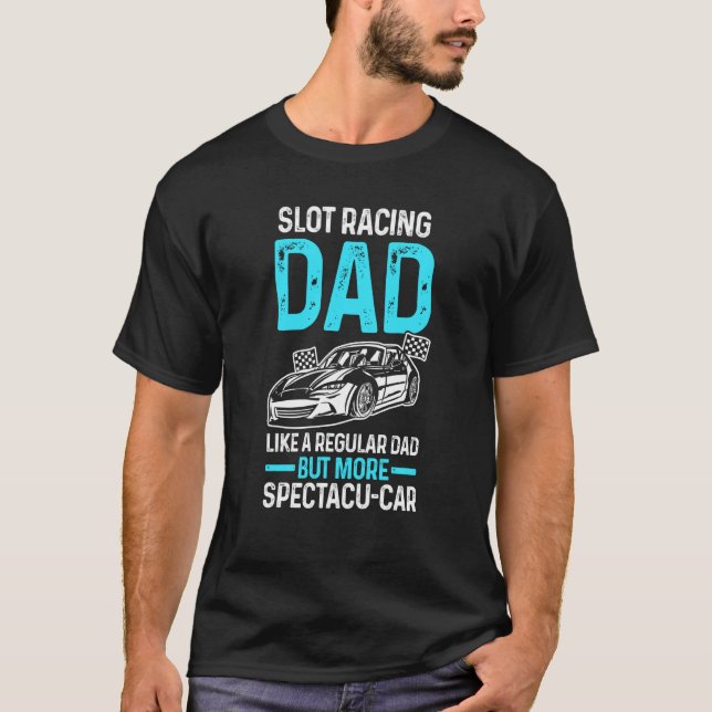 Kortplatsen Tävla Pappa som ett vanligt Pappa men  T Shirt (Framsida)