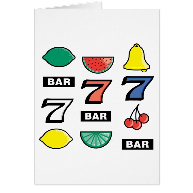 Kortplatserna Maskin frukt - Spela upp på vinkarto OBS Kort (Framsidan)