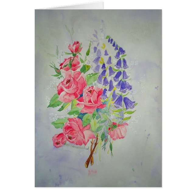 Kortro och Digitalis Hälsningskort (Framsidan)