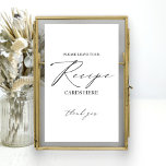 Kortsignatur för Möhippa med minimalistisk elegant Poster<br><div class="desc">Fånga den tidlösa elegansen i din speciella dag med vår enkla,  chic kalligrafi svart och vit bröllop-svit.</div>