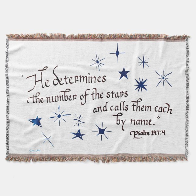 Kortslutning med bibelns versalpenna 147 stjärnor filt (Framsidan)