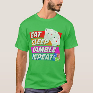 Kortspel Casino Win-vän T Shirt