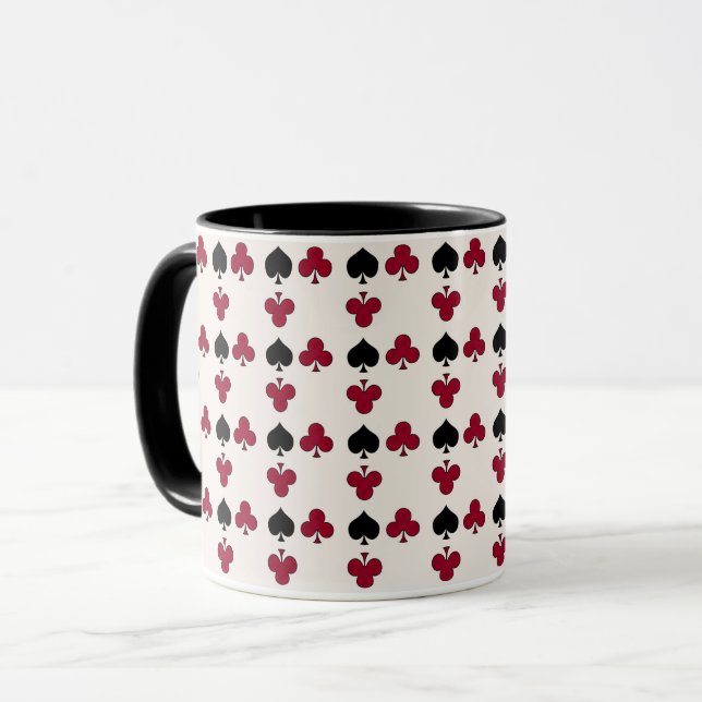 Kortspel, poker, bordskort mugg (Framsida vänster)