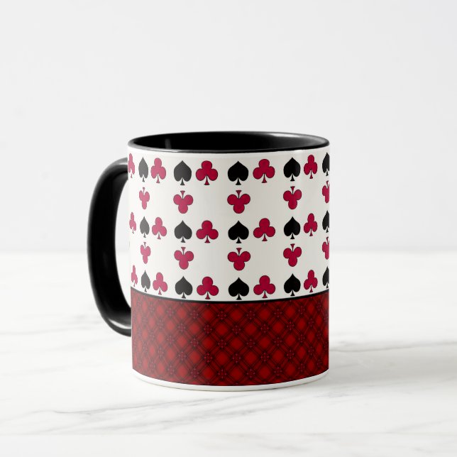 Kortspel, poker, bordskort mugg (Framsida vänster)