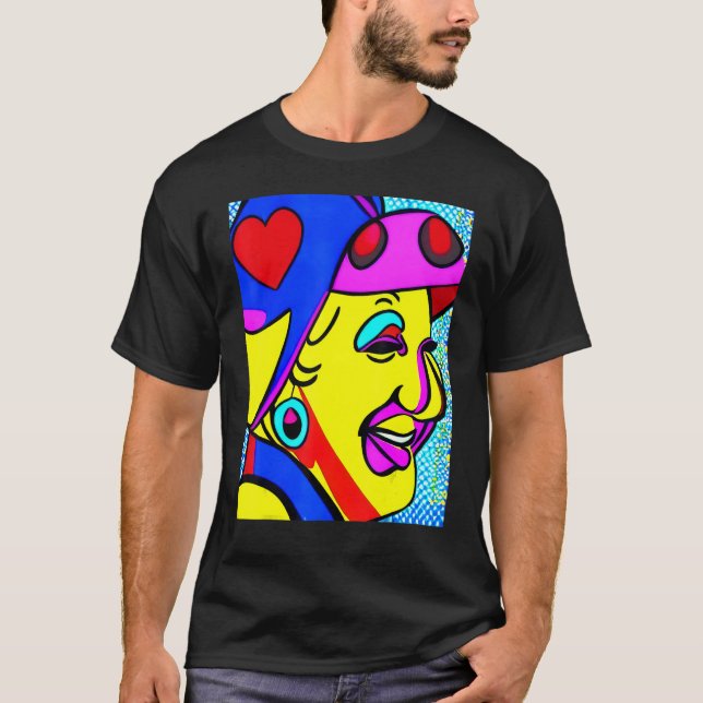 Kortspelande gammelmormor 2 t shirt (Framsida)