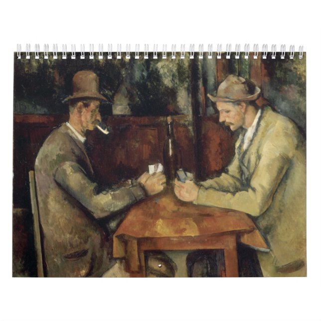 Kortspelare av Paul Cézanne 1895 Kalender (Omslag)