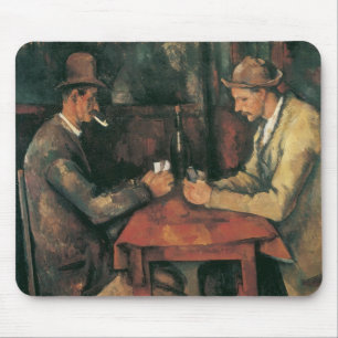 Kortspelare av Paul Cezanne, Vintage Fine Art Musmatta