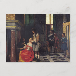 Kortspelare, c.1663-65 vykort