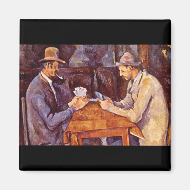 Kortspelare_Impressionister Magnet (Framsidan)