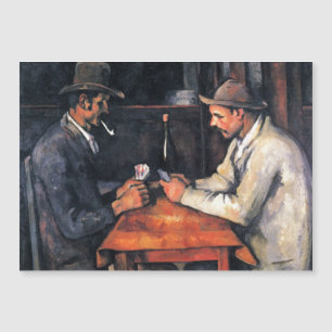Kortspelare Paul Cezanne Målning Magnetkort