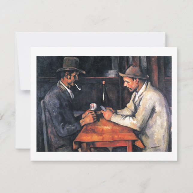 Kortspelare Paul Cezanne Painting Art Card (Framsida)