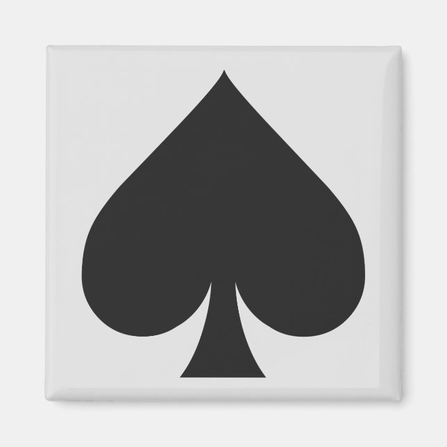 Kortspelarens magneter - Spade (Framsidan)