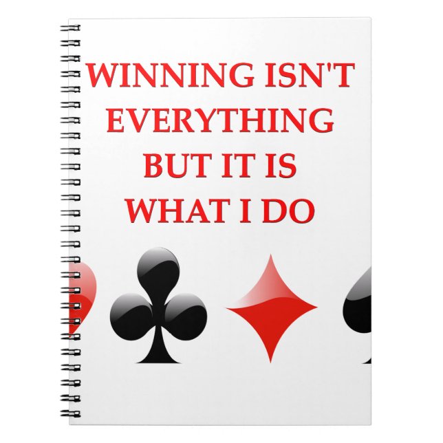 kortspelareskämt anteckningsbok (Framsidan)