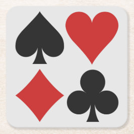 Kortspelareunderlägg Underlägg Papper Kvadrat