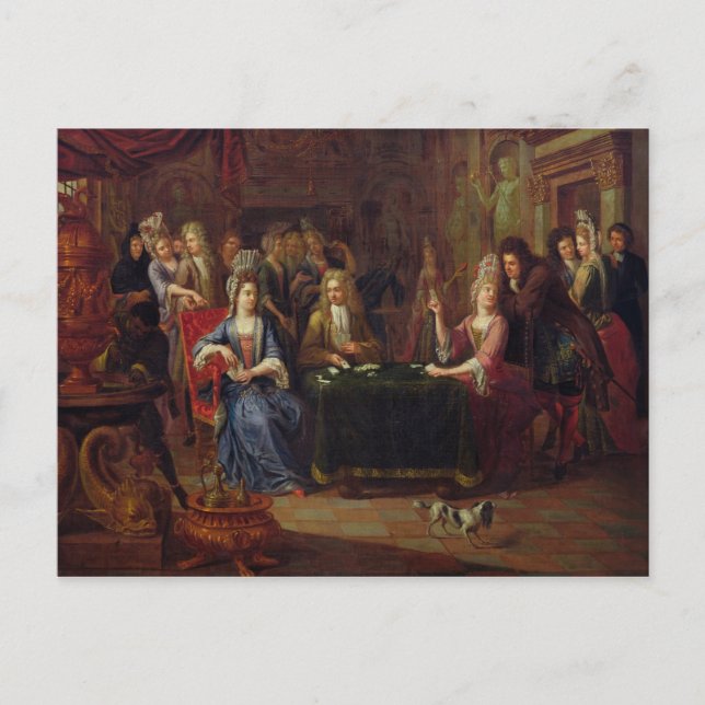 Kortspelarna, 1699 vykort (Framsida)