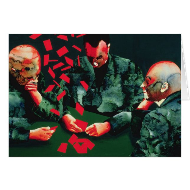 Kortspelarna 1987 hälsningskort (Framsidan Horizontal)