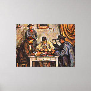 Kortspelarna av Paul Cezanne Canvastryck